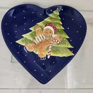 Vintage Gates Ware by Laurie Gates Ceramic Gingerbread Plate